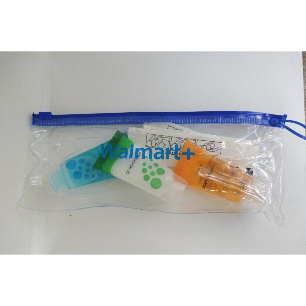 Travel Toiletry Bag Wash Kit Toiletries Case Walmart+ Shampoo Body Conditioner 1